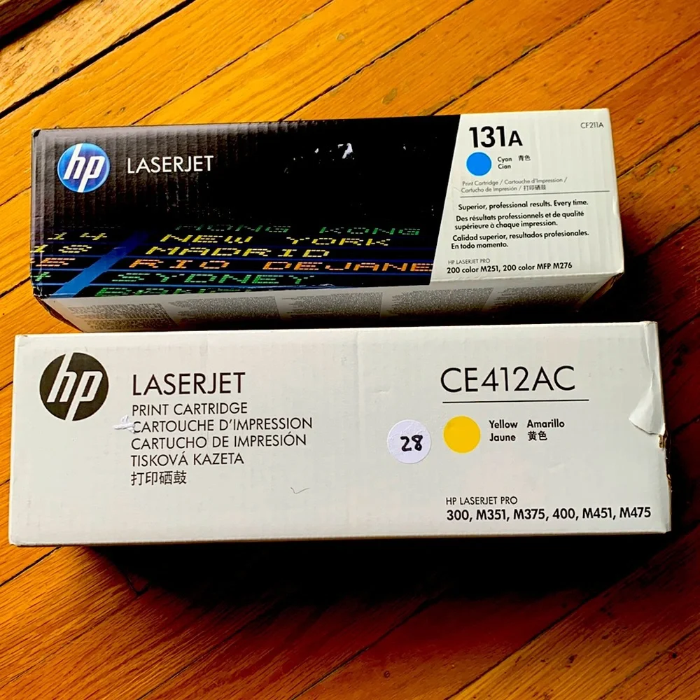 Laserjet Yellow & Blue